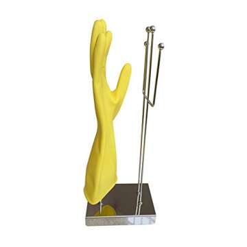 MEOLY E Kitchen Glove Holder Wall Mount Mitten Dryer Reusable Bag Dish Towel Drying Organizer Stainl...