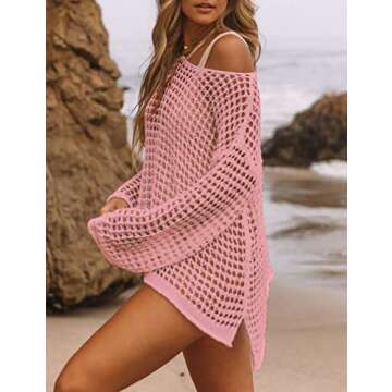 Bsubseach Sexy Crochet Swim Cover Up for Women
