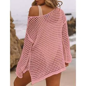 Bsubseach Sexy Crochet Swim Cover Up for Women