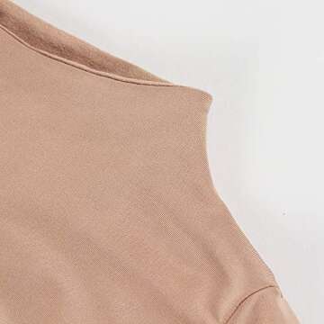 Artfish Long Sleeve Turtleneck Crop Top for Women