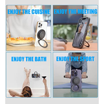 Ganinno Magnetic Phone Stand with Strong Grip for iPhones