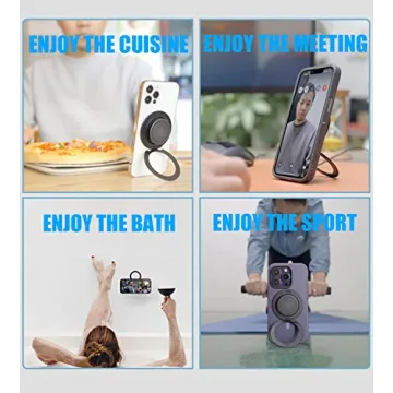 Ganinno Magnetic Phone Stand with Strong Grip for iPhones