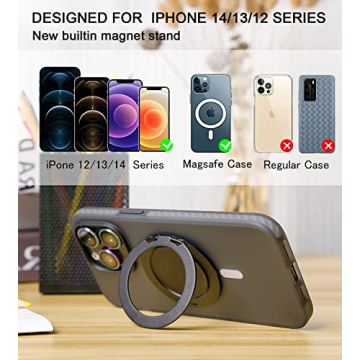 Ganinno Magnetic Phone Stand with Strong Grip for iPhones