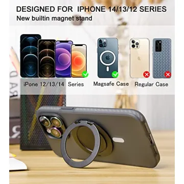 Ganinno Magnetic Phone Stand with Strong Grip for iPhones