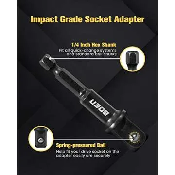 BOEN Impact Grade Socket Adapter Set - Durable 3-Piece Set