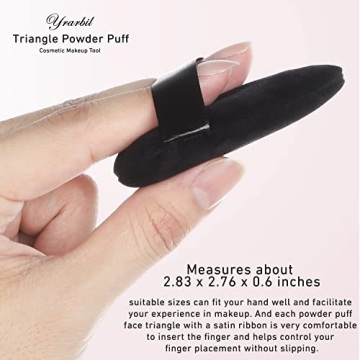 Yrarbil Triangle Powder Puff Set for Flawless Makeup