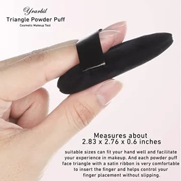 Yrarbil Triangle Powder Puff Set for Flawless Makeup