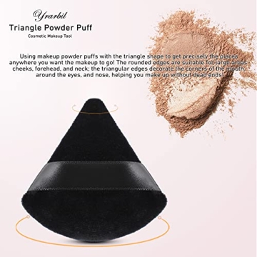 Yrarbil Triangle Powder Puff Set for Flawless Makeup