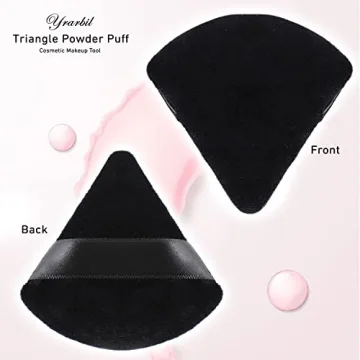 Yrarbil Triangle Powder Puff Set for Flawless Makeup