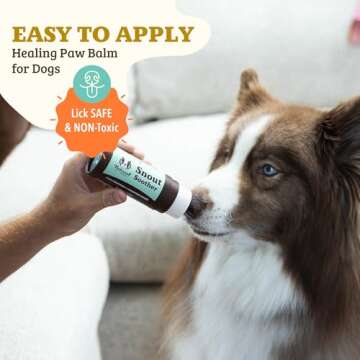 Natural Dog Company Snout Soother Dog Nose Balm for Paws, 2 oz. Stick, Moisturizes & Soothes Dry Cracked Noses, Plant Based Cream