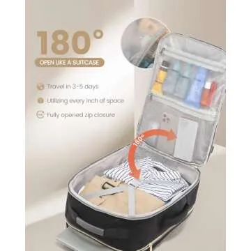 LOVEVOOK Travel Backpack for Women Men as Personal Item Flight Approved, 40L Luggage Carry On Backpa...