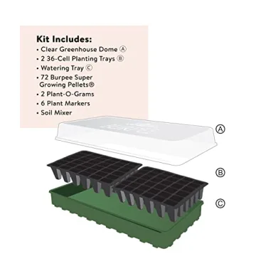 Burpee Indoor Seed Starting Kit - Grow Herbs & Vegetables