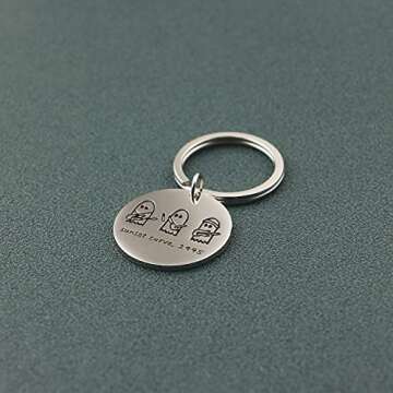 HELAN Sunset Curve Ghost Band Gift Sunset Curve Keychain TV Show Inspired Gift Julie & Phantoms Inspirational Gift Music Lover Gift for Music Lover (Sunset Curve 1988-KE2)