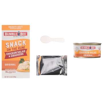 Bumble Bee Snack on the Run Chicken Salad with Crackers Kit, 3.5 oz - Ready to Eat, Spoon Included - Shelf Stable & Convenient Protein Snack