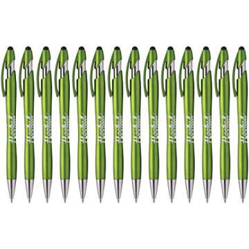 The Beemer Ballpoint Pen w/ Stylus Tip Click action Custom Personalized Black writing ink - Full col...