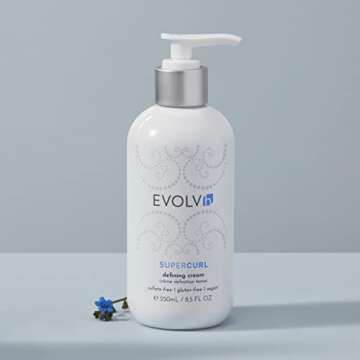 EVOLVh - Natural SuperCurl Defining Cream | Vegan, Non-Toxic, Clean Hair Care (8.5 fl oz | 250 mL)