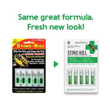 Sting-Kill Swabs for Instant Pain Relief from Bug Bites
