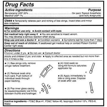 Sting-Kill Swabs for Instant Pain Relief from Bug Bites