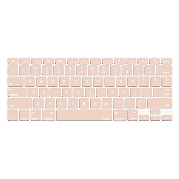 MOSISO Silicone Keyboard Cover for MacBook Air/Pro - Camel Color, Ultra-Thin & Durable