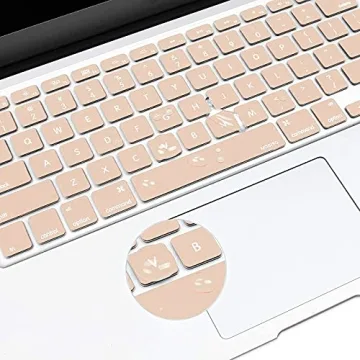 MOSISO Silicone Keyboard Cover MacBook Air Pro Camel