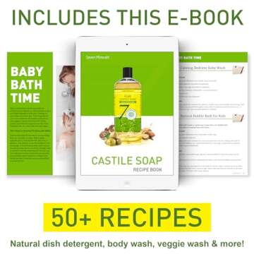 Pure Castile Soap - Gentle Vegan Soap for Sensitive Skin