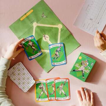 eeBoo -Baseball Playing -Cards and -Game
