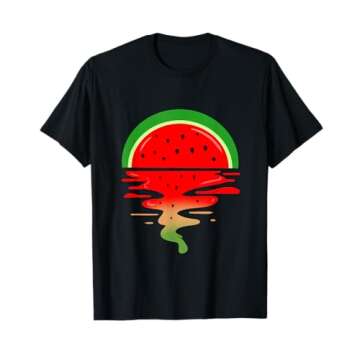 Watermelon Vaporwave Sunset T-Shirt