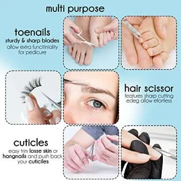 Tecto Stainless Steel Nail Scissors for Precision Grooming