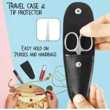 Tecto Stainless Steel Nail Scissors for Precision Grooming