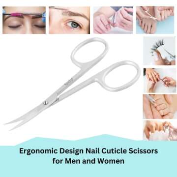 Tecto Stainless Steel Nail Scissors for Precision Grooming