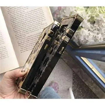 Galaxy S9 Plus S9+ Glitter Leopard Print Case,SelliPhone Luxury Designer Glitter Bling Sparkly Leopard Print Soft TPU Trunk Case for Samsung Galaxy S9 Plus (2018), Gold