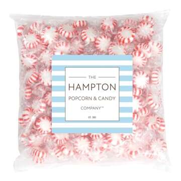Starlight Peppermint Candy, 2 Pound Bulk Candy (Approx. 150 pcs.), Individually Wrapped Peppermint, ...