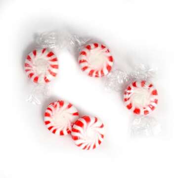 Starlight Peppermint Candy, 2 Pound Bulk Candy (Approx. 150 pcs.), Individually Wrapped Peppermint, Starlight Mints