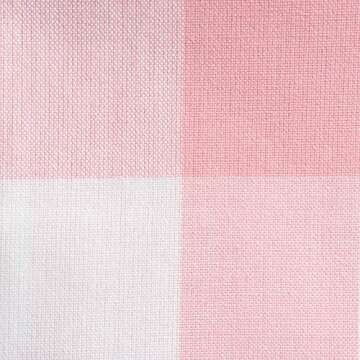 DII Buffalo Check Collection, Classic Farmhouse Tablecloth, Tablecloth, 60x120, Pink & White