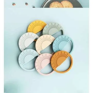 Teething Toys for Babies 0-6 Months, Umbrella Teether with Suction Base, Seposeve Silicone Baby Teethers 6-12 Months 12-24 Months, Easy to Grasp Toy for Baby Teething Relief,