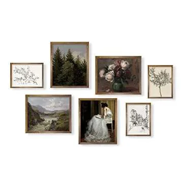Vintage Farmhouse Wall Decor – Aesthetic Floral Prints Set
