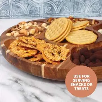 Mini Hibachi Grill Platter Set - Elegant 12.6" Rotating Tray