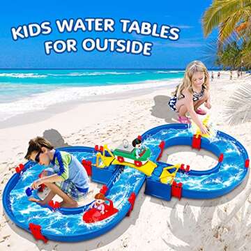 VATOS Kids Outdoor Water Table Toys for Summer Fun