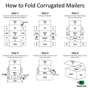 Boxes Fast 8x4x2 Corrugated Mailers for Secure Shipping