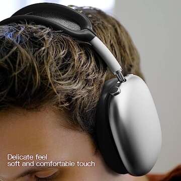 Stylish 3 in 1 Silicone Case for Apple AirPods Max