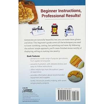 Gemstone Tumbling, Cutting, Drilling & Cabochon Making: A Simple Guide to Finishing Rough Stones