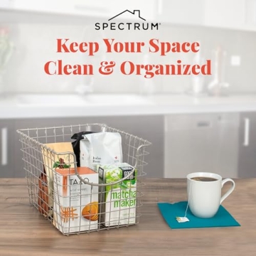 Spectrum Wire Basket for Organizing - Stylish Storage Solution