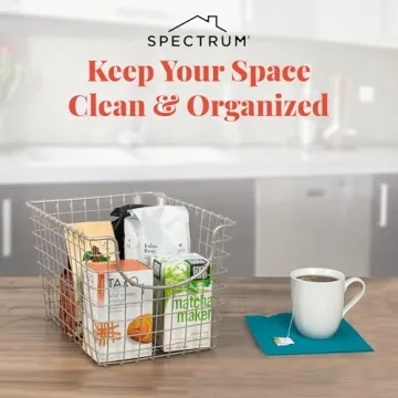 Spectrum Wire Basket for Organizing - Stylish Storage Solution