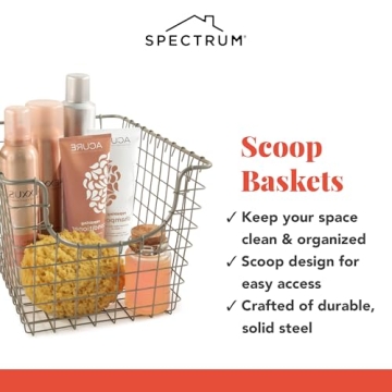 Spectrum Wire Basket for Organizing - Stylish Storage Solution