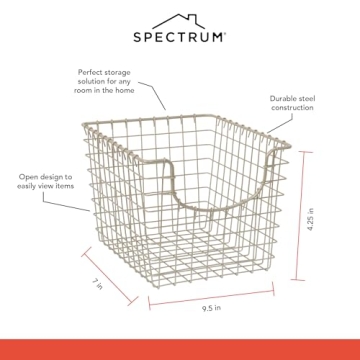 Spectrum Wire Basket for Organizing - Stylish Storage Solution