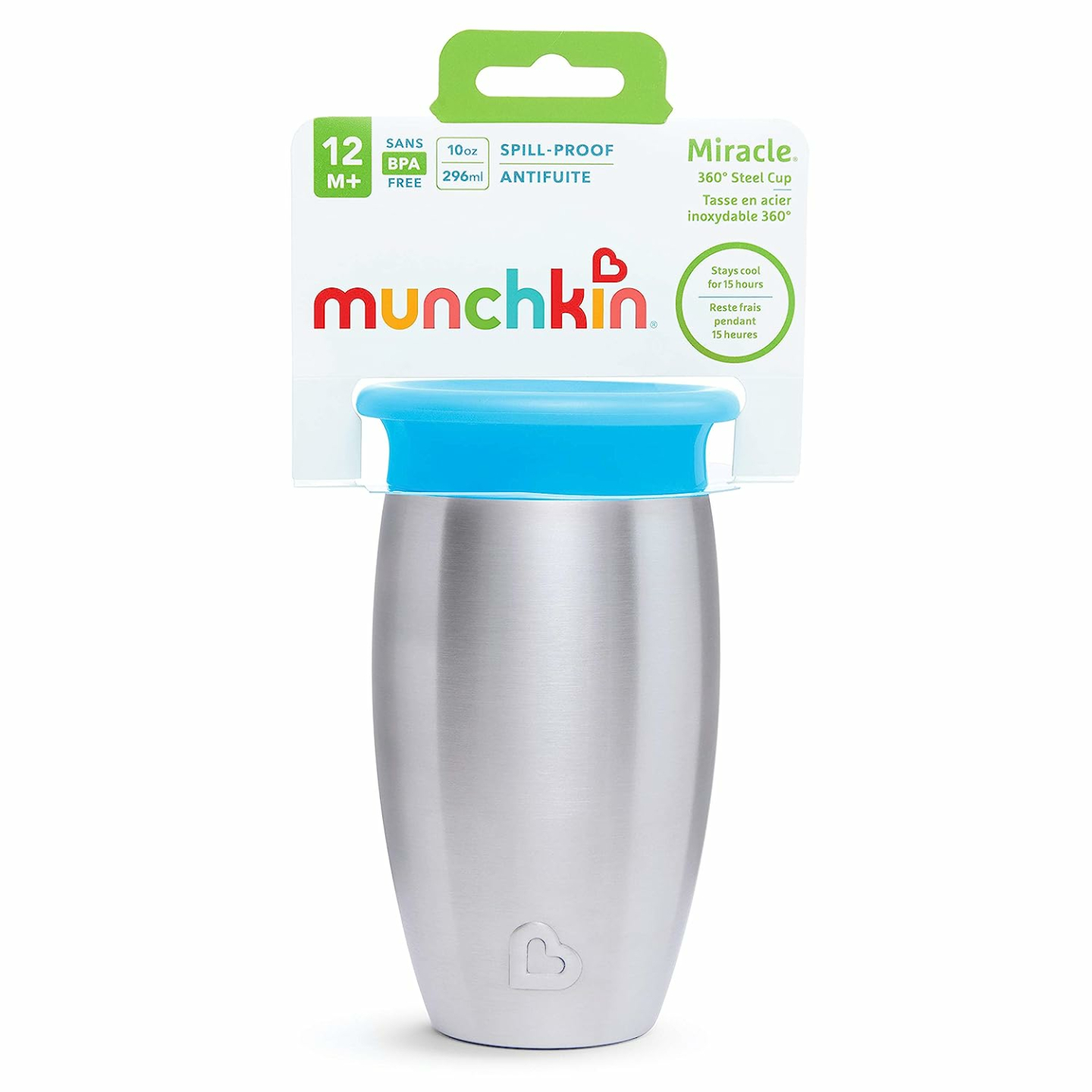 Munchkin® Stainless Steel 360 Sippy Cup 10 Oz, Blue