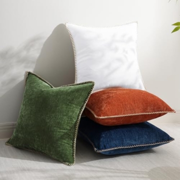 Stylish Soft Chenille Spring Pillow Covers Set of 2