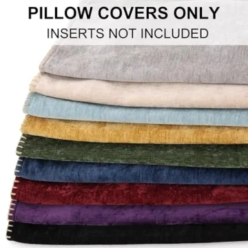 Stylish Soft Chenille Spring Pillow Covers Set of 2