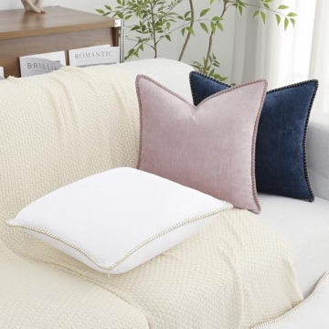 Stylish Soft Chenille Spring Pillow Covers Set of 2