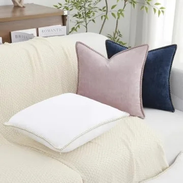 Stylish Soft Chenille Spring Pillow Covers Set of 2